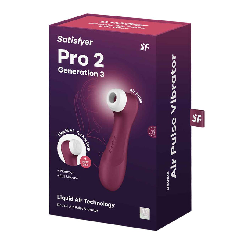 Satisfyer Satisfyer Pro 2 Generation 3 Liquid Air Technology - Red Wine