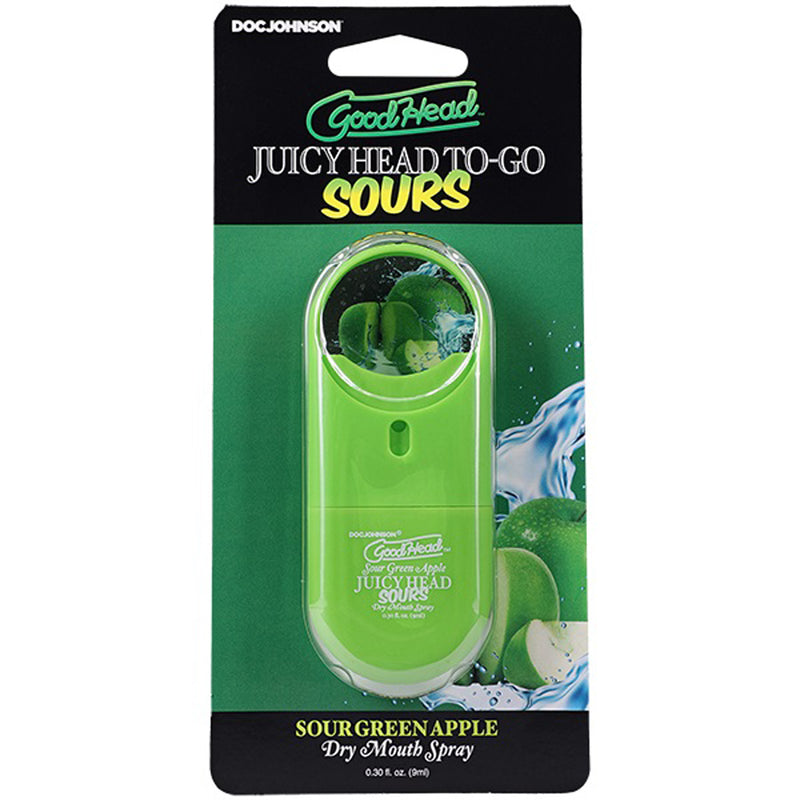 Doc Johnson Goodhead Juicyhead Dry Mouth Spray to Go - Sour Green Apple .30 Oz