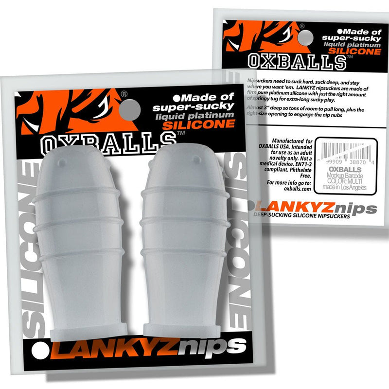Oxballs Lankyz Silicone Nipsuckers - Clear Silicone