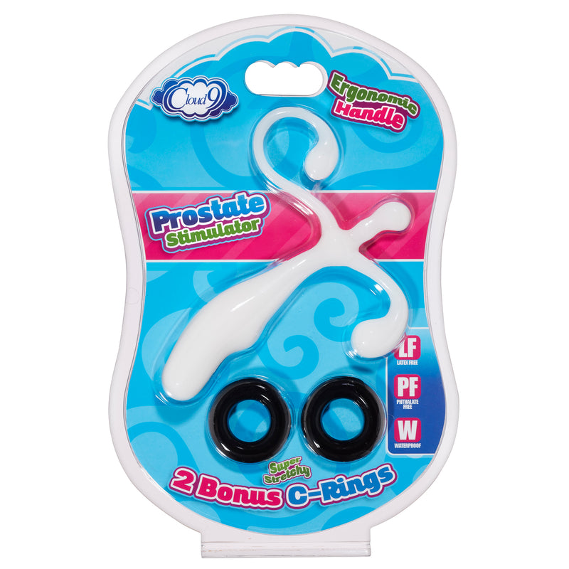 Cloud 9 Novelties Prostate Stimulator Kit White W/c Rings
