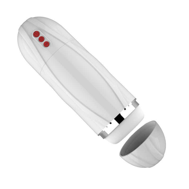 Nasstoys Vibrating Cocksucker - White - Automatic Stroker Masturbator - Canister Masturbation Cup