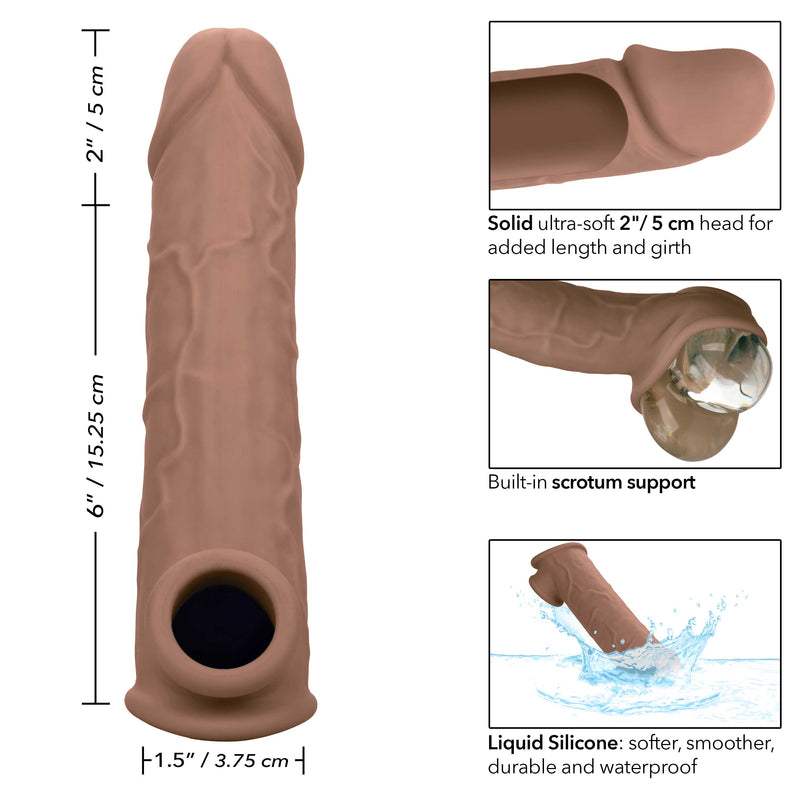 CalExotics Performance Maxx Life-Like Extension 8 Inch - Brown