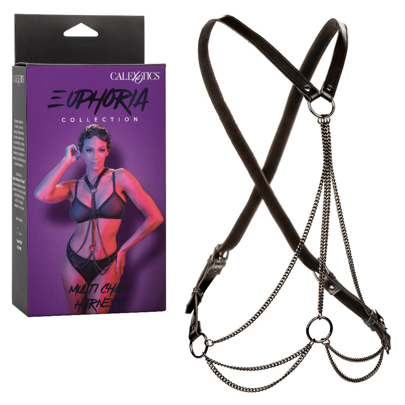 CalExotics Euphoria Collection Multi Chain Harness - Black