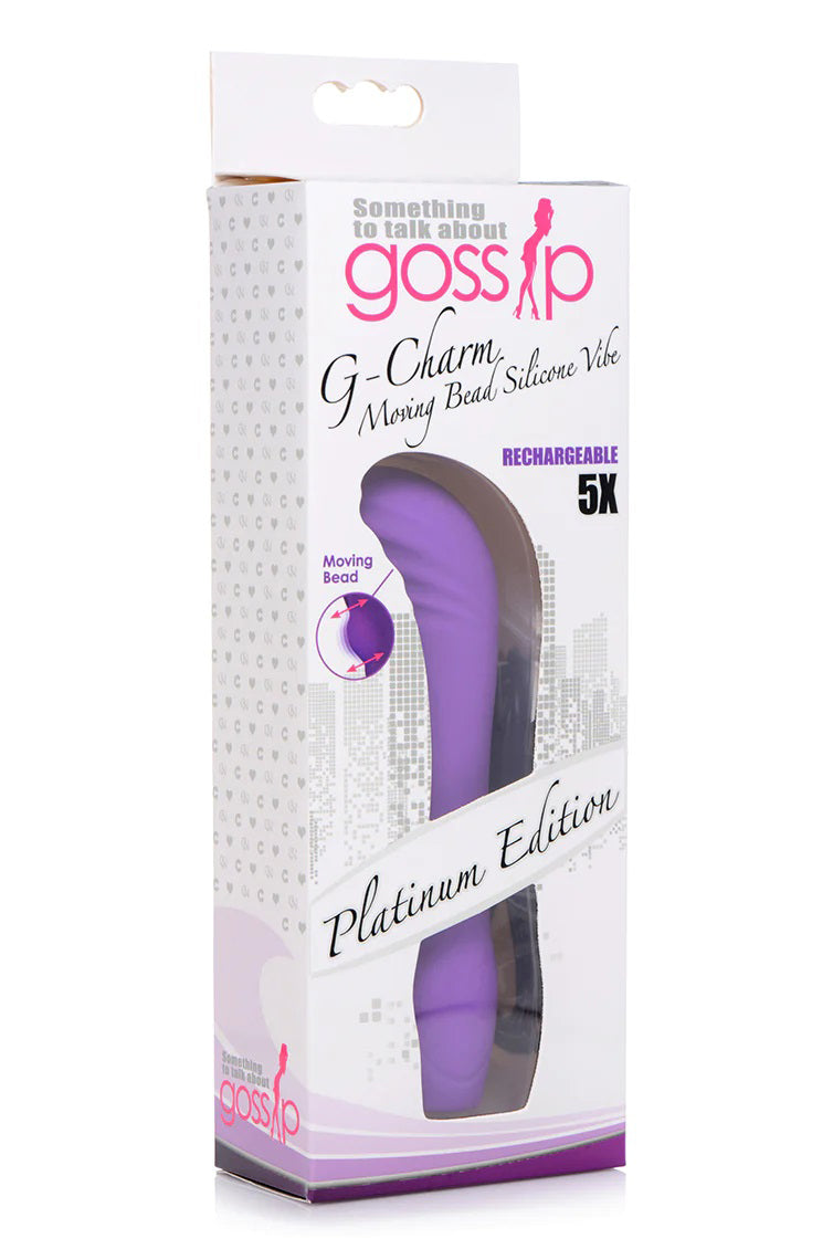 Curve Toys 5x G-Charm Moving G-Spot Bead Mini Vibe - Violet
