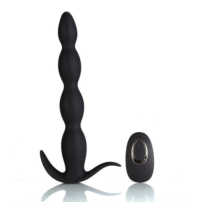 "Mason Remote Control Silicone Butt Plug - Black MTMA109"