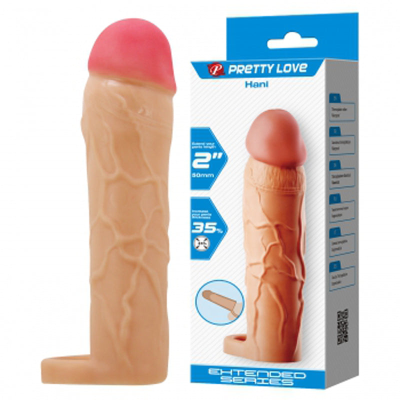 Pretty Love Hani Extended Penis Sleeve - Light
