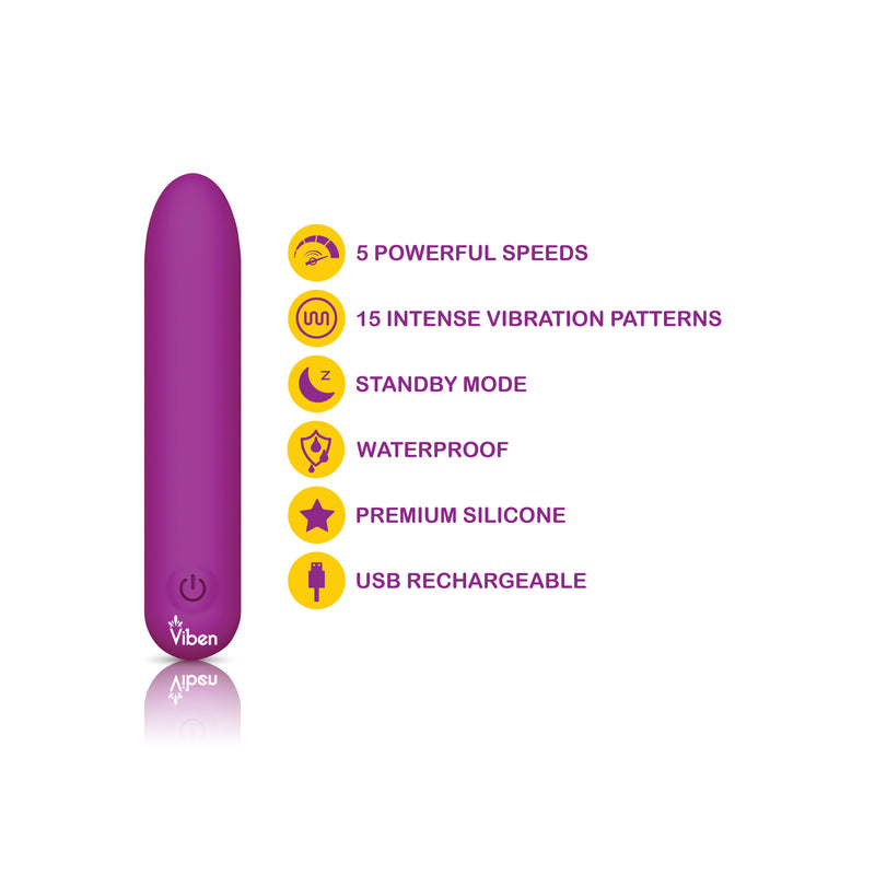 Viben Bombshell Flexible Bullet - Berry