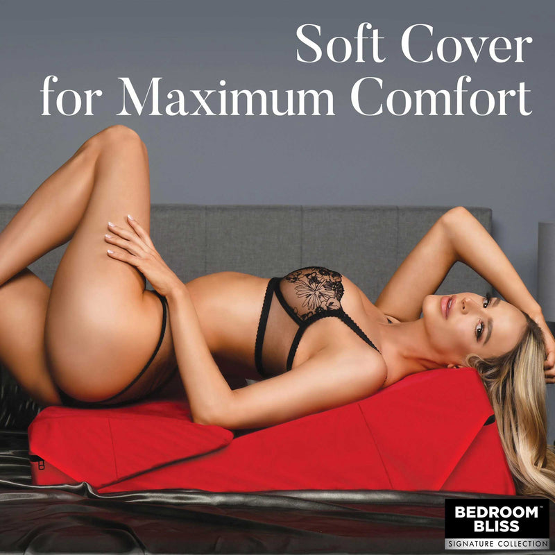 XR Brands Love Cushion Set Foam Wedge Pillow Set - Red