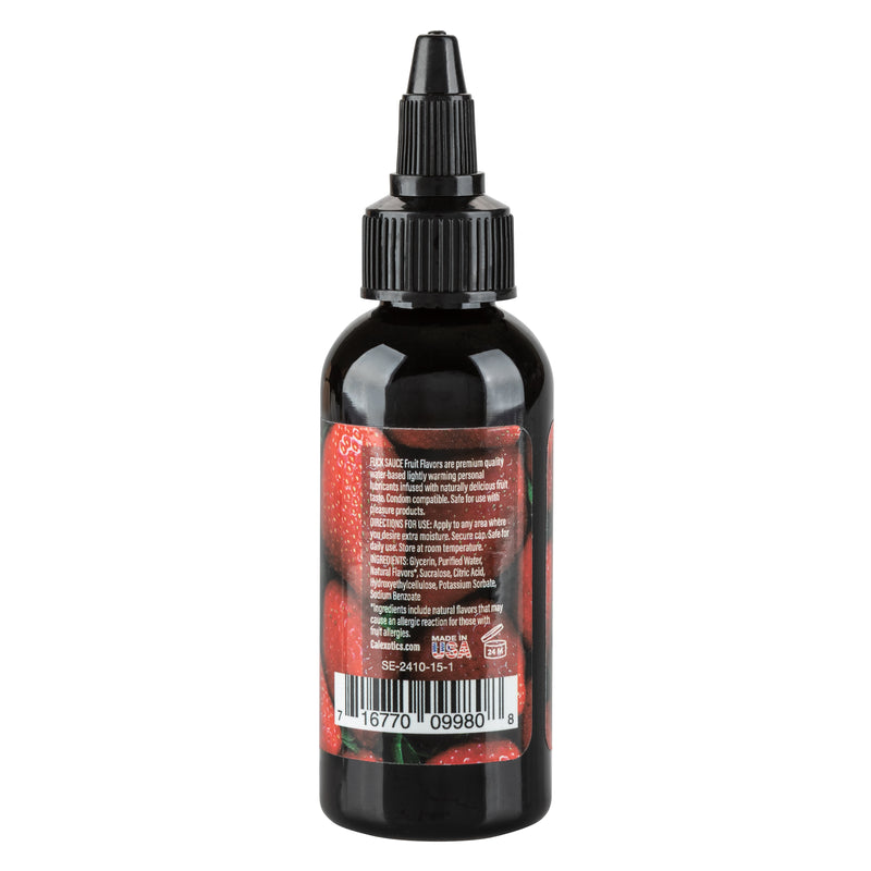 CalExotics Fuck Sauce Flavored Water-Based Personal Lubricant - Strawberry - 2 Fl. Oz.