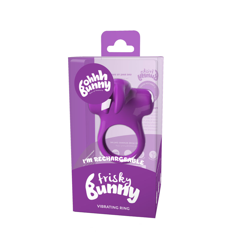 VeDO Ohhh Bunny Frisky Bunny Vibrating Ring - Perfectly Purple