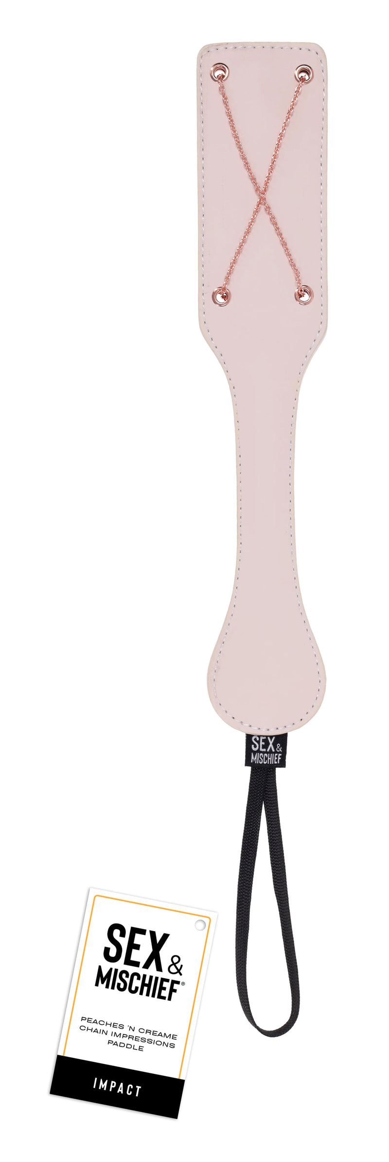 Sportsheets Peaches 'N Creame Chain Impressions Paddle - Peach