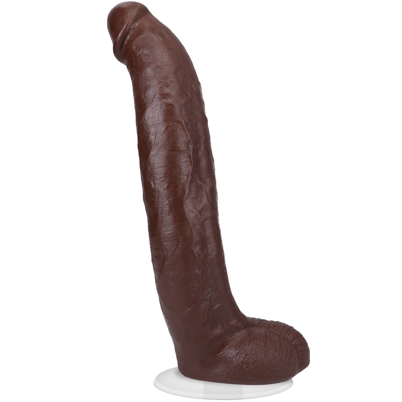 Doc Johnson Signature Cocks - Brickzilla - 13 Inch Ultraskyn Cock With Removable Vac-U-Lock Suction Cup - Chocolate