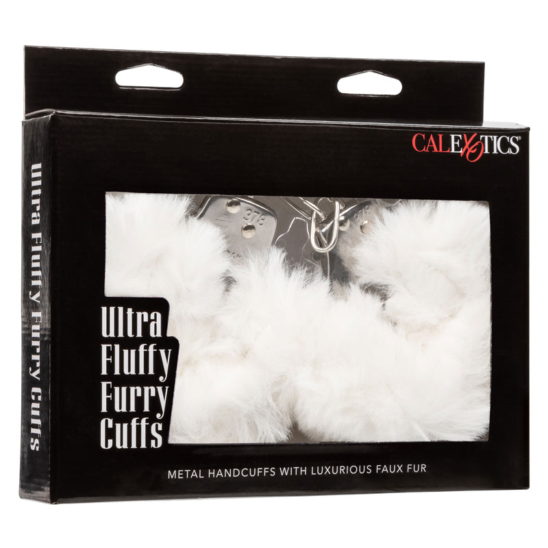 CalExotics Ultra Fluffy Furry Cuffs - White