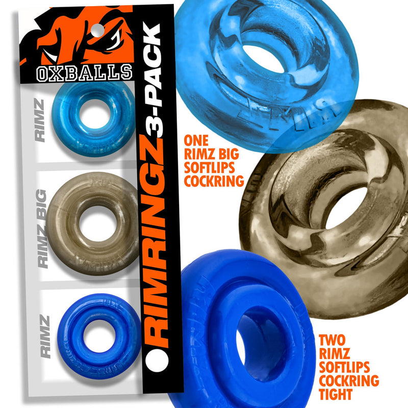 Oxballs RimringzMulti Size 3 Pack- Cool Blues