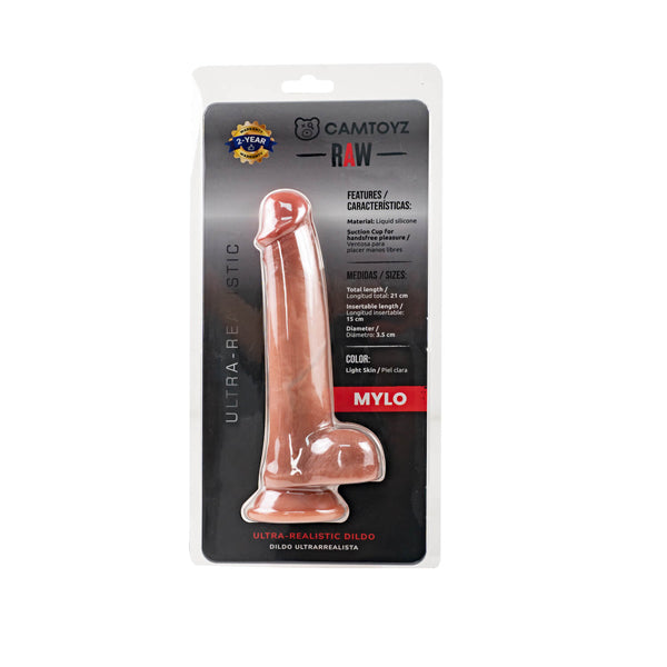 Camtoyz Raw Dildo Ultra Realistic Mylo - Brown