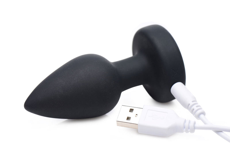 XR Brands 7x Light Up Rechargeable Anal Plug - Small