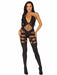 "Feels Like Love Opaque Bodystocking - One Size - Black LA-89152BLKOS"