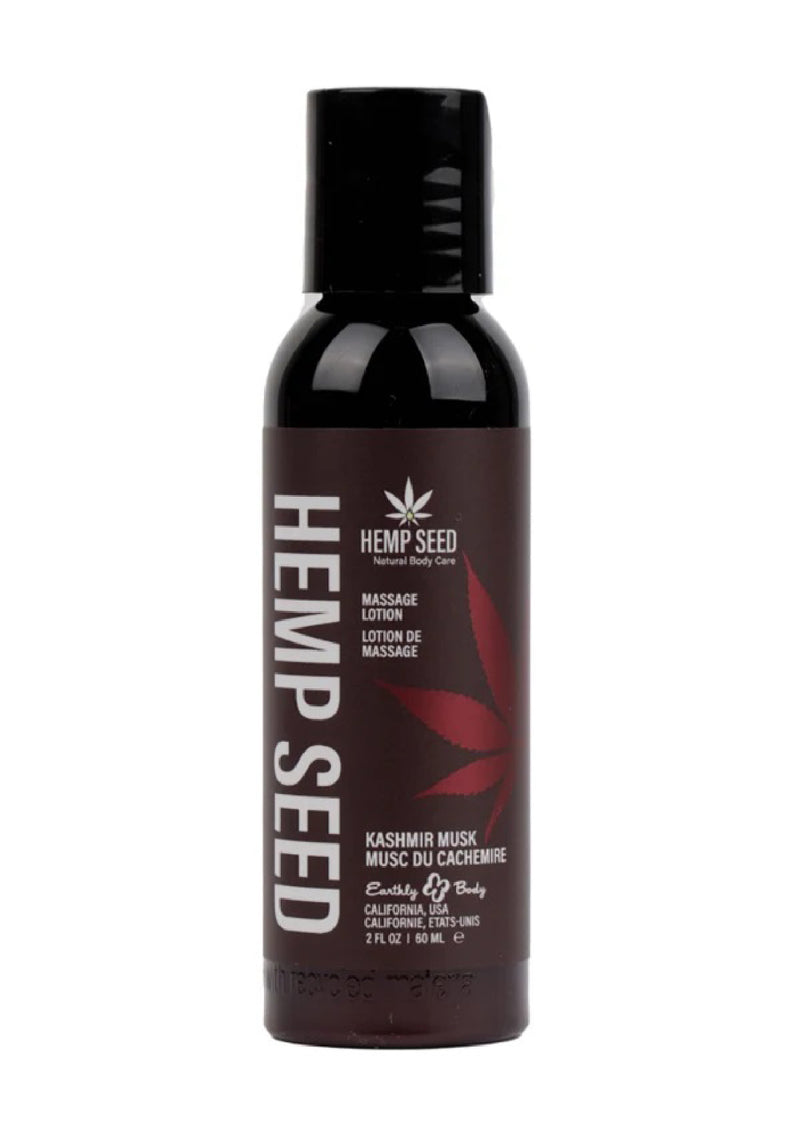 Earthly Body Hemp Seed Massage Lotion - Kashmir Musk 2 Oz