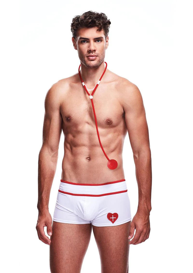 Envy Menswear 2 Piece Doctor Love Set - Medium/large - White