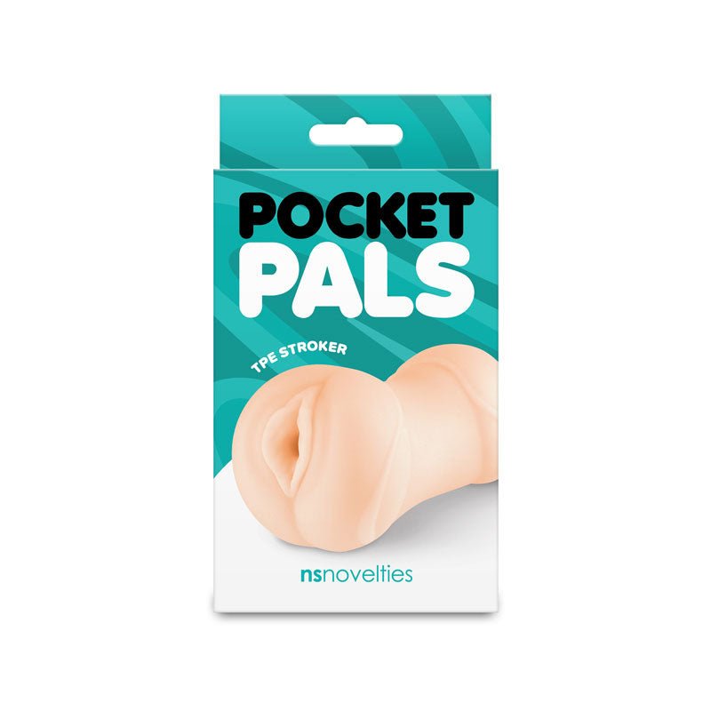 NS Novelties Pocket Pals - Vagina Stroker - White - Stroker Masturbator - Realistic Pocket Pussy - Mini Stroker