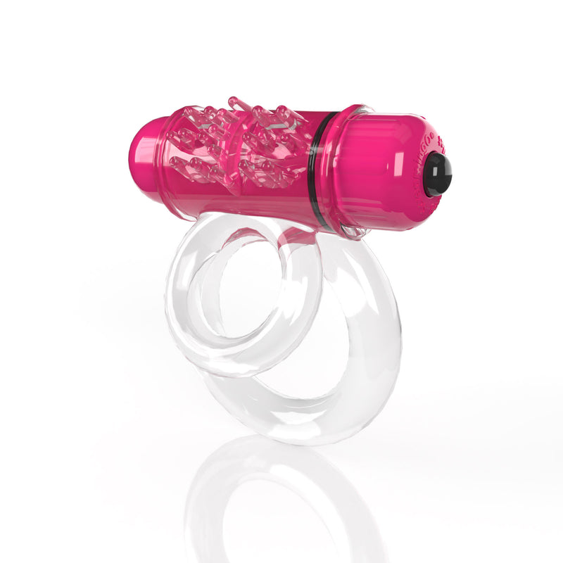 Screaming O Screaming O 4t - Double O 6 Super Powered Vibrating Double Ring - Strawberry