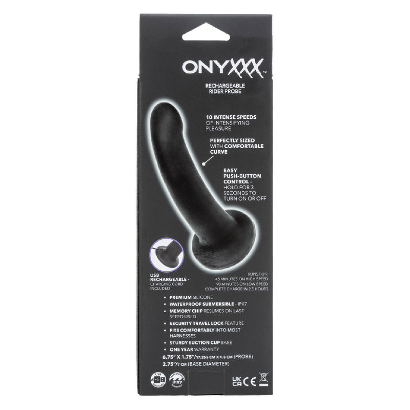 CalExotics Onyxxx Rechargeable Rider Probe - Black