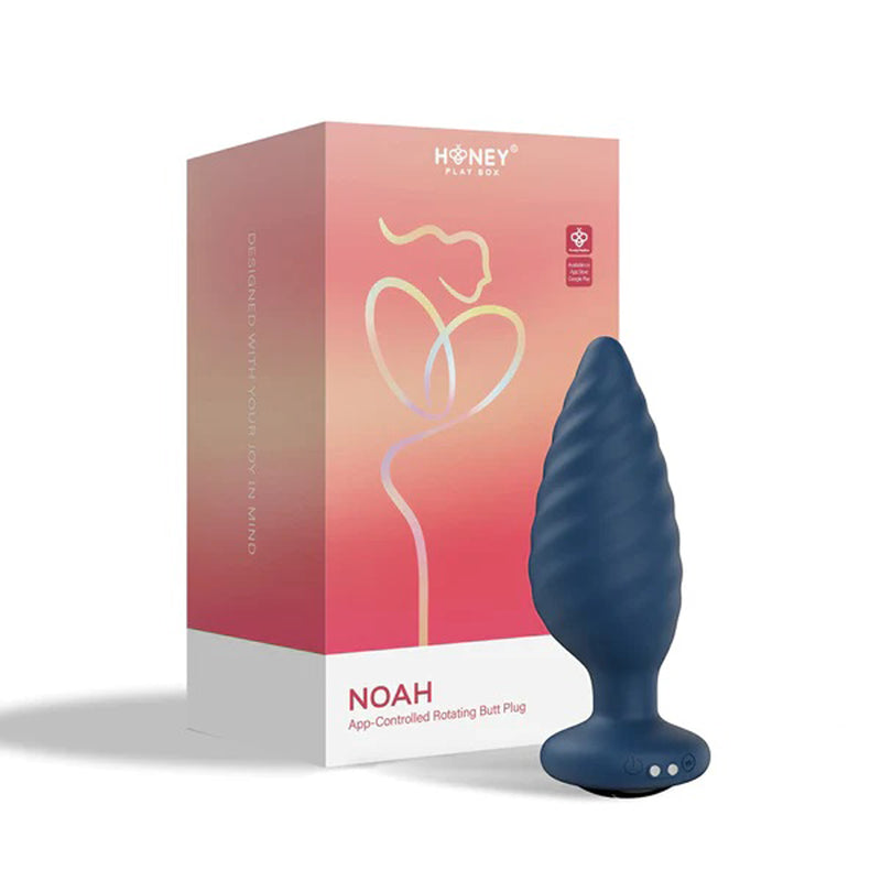 Honey Play Box Noah - App Controlled Rotating Butt Plug - Blue