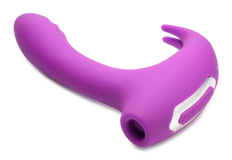 XR Brands 12x Lux Rocker Pulsing and Vibrating G-Spot Rabbit - Pink