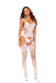 "Suspender Bodystocking - One Size - White EM-12163WHTOS"