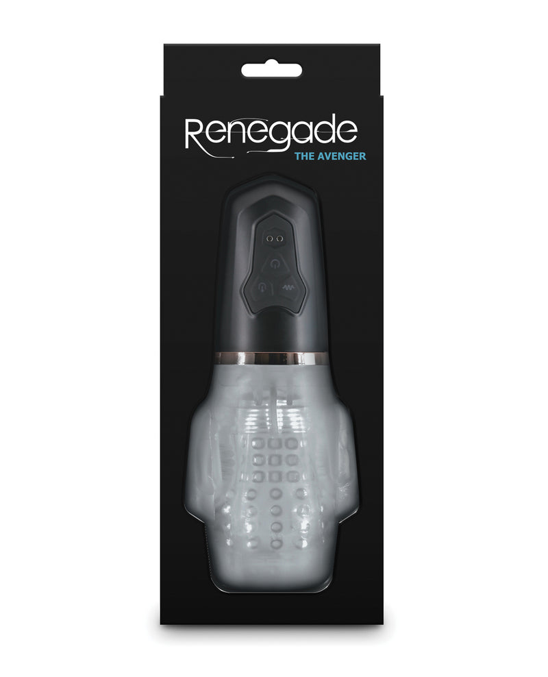 NS Novelties Renegade - Avenger - Sucking Masturbator Black - Automatic Stroker Masturbator - Canister Masturbation Cup