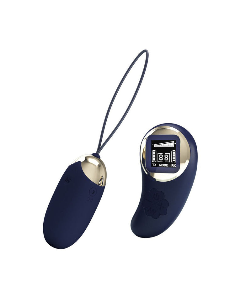 Pretty Love Mina Vibrating Remote Control Egg - Blue