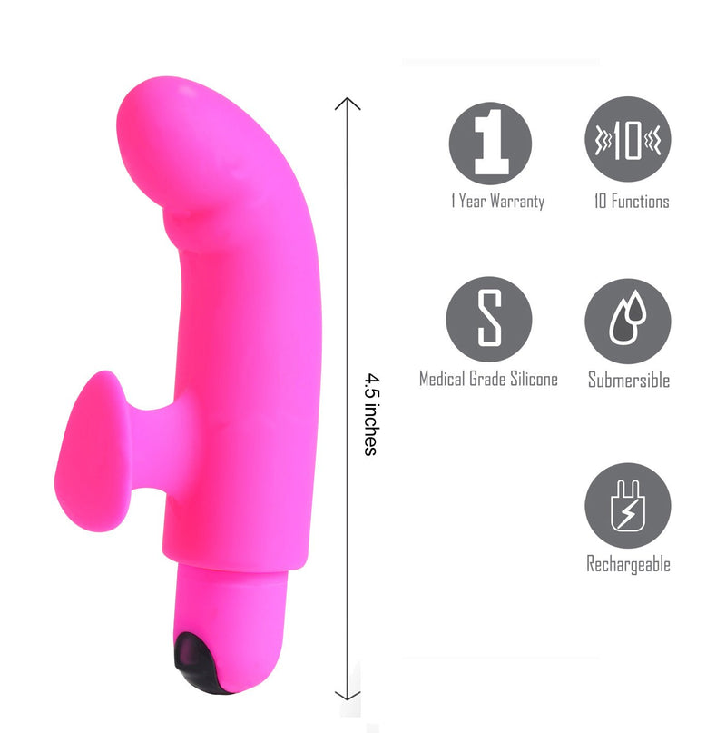 Maia Toys Sadie Silicone Finger Vibrator - Pink