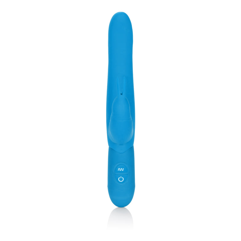 CalExotics Posh 10-Function Silicone Bounding Bunny - Blue