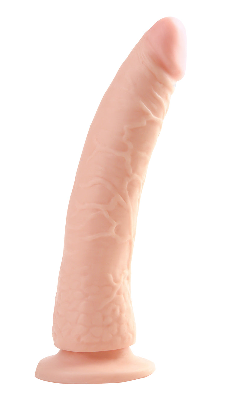 Pipedream Basix Rubber Works - Slim 7 Inch With Suction Cup - Flesh