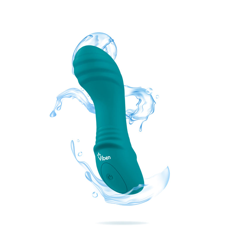 Viben Lalita Mini Pleasure Ridges G-Spot Vibe - Ocean