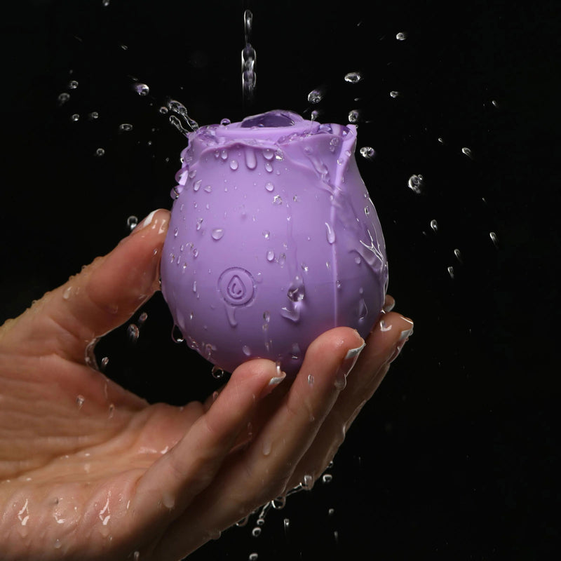 XR Brands inmi Bloomgasm Wild Rose 10x Suction Clit Stimulator -  Purple