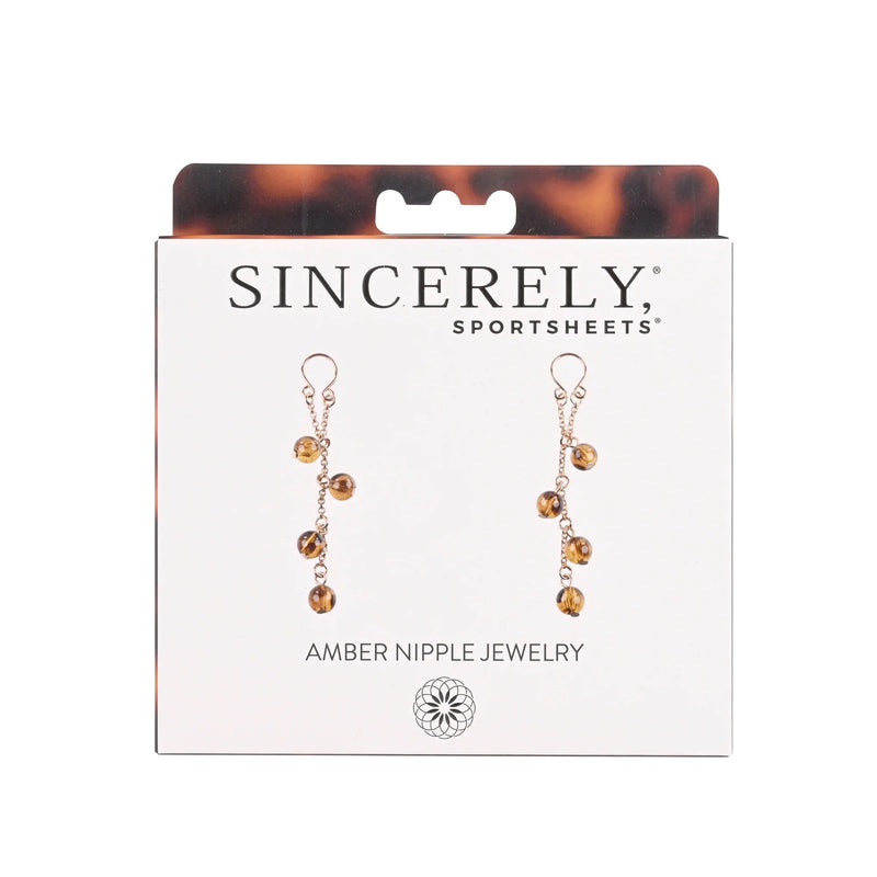 Sportsheets Sincerely Amber Nipple Jewelry