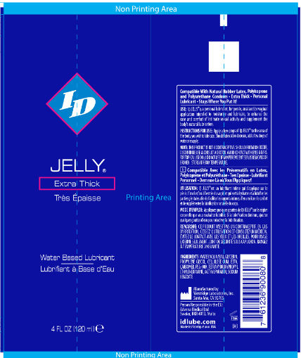 I.D. Lubricants ID Jelly Extra Thick Water Based Lubricant 4 Oz