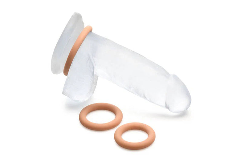 Curve Toys Jock Silicone Cock Ring Set in - Medium
