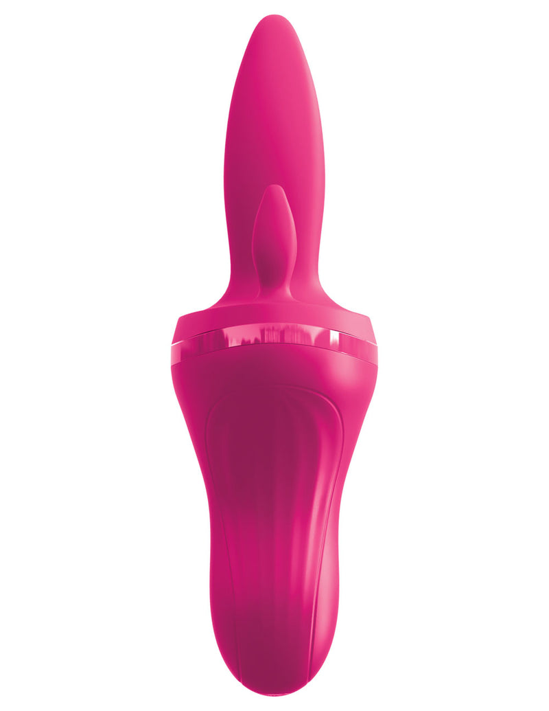 Pipedream Threesome Holey Trinity Triple Tongue Vibrator - Pink