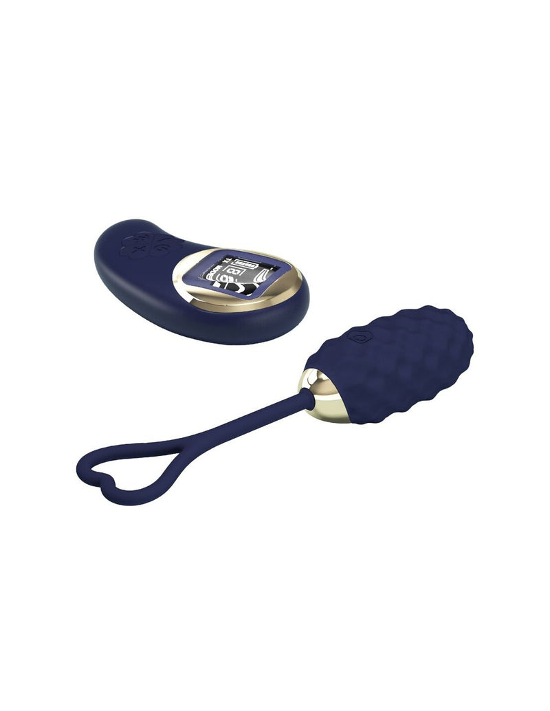Pretty Love Vivian Remote Control Vibrating Egg - Blue