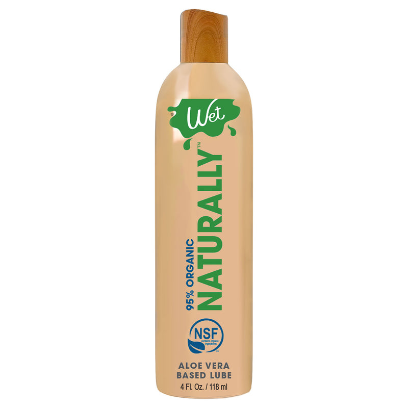 Wet Wet 95% Organic Naturally - Aloe Based Lubricant 4 Oz