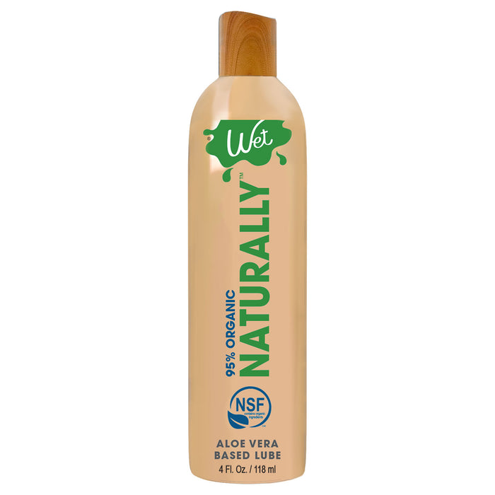 "Wet 95% Organic Naturally - Aloe Based Lubricant 4 Oz WT26425"