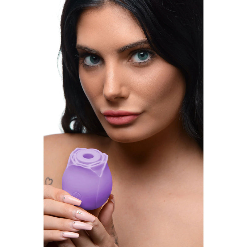 XR Brands inmi Bloomgasm Wild Rose 10x Suction Clit Stimulator -  Purple