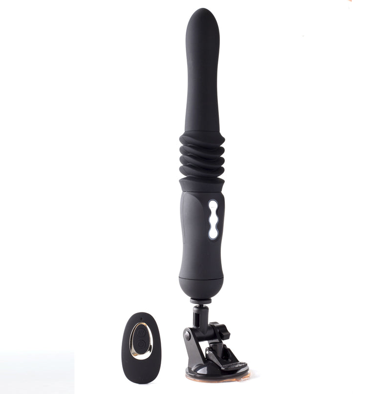 Maia Toys Max Silicone Thrusting Portable Love Machine - Black