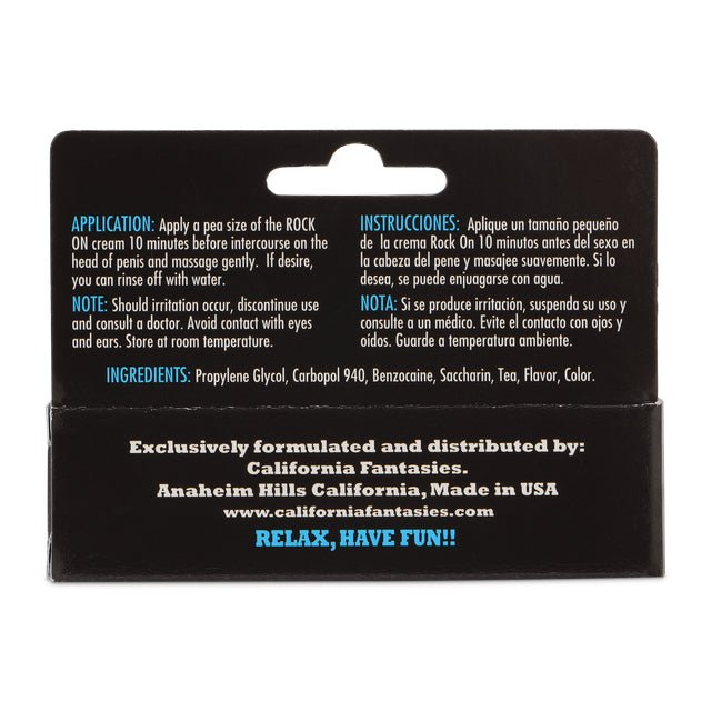 California Fantasies Rock on - 0.5 Oz. Tube - Boxed