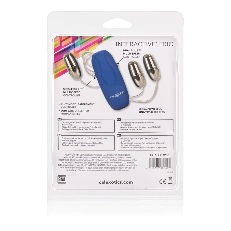CalExotics Interactive Trio Bullets - Silver