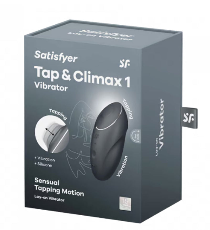 Satisfyer Satisfyer Tap and Climax 1 Vibrator - Grey