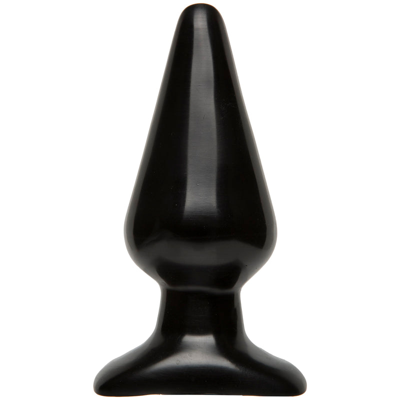 Doc Johnson Classic Butt Plug Smooth - Large - Black
