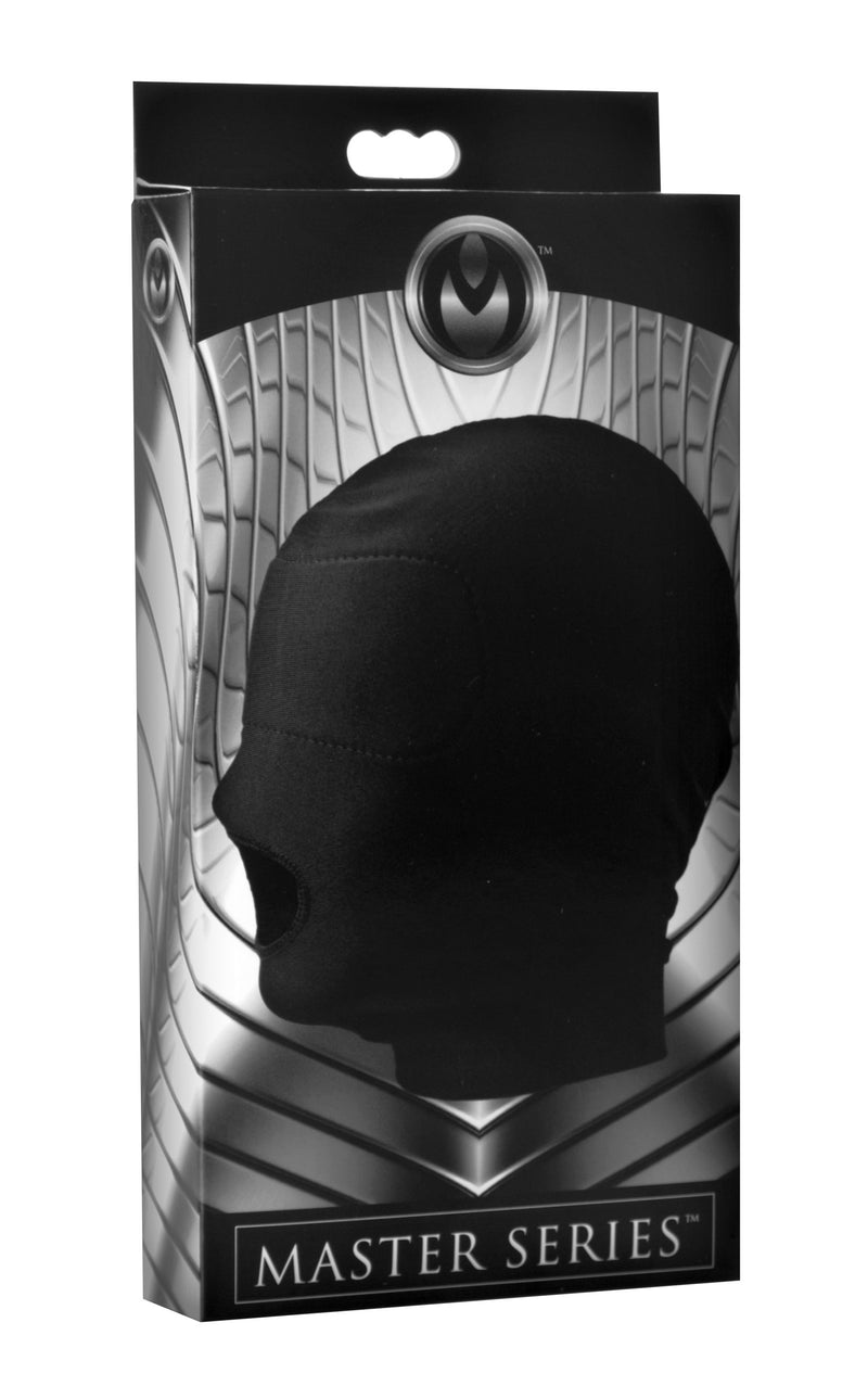 XR Brands Spandex Hood With Padded Eyes and Open Mouth